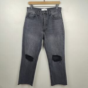 Kancan Dixon Ultra High Rise 90's Boyfriend Jeans Womens 9‎ 28 Charcoal Wash